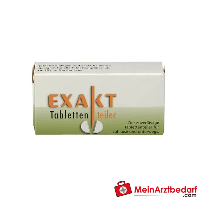 Exakt Tablettenteiler präzise Teilung für runde Tabletten 1 St.
