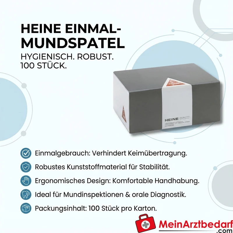 HEINE Einmal-Mundspatel aus Kunststoff 100 Stück