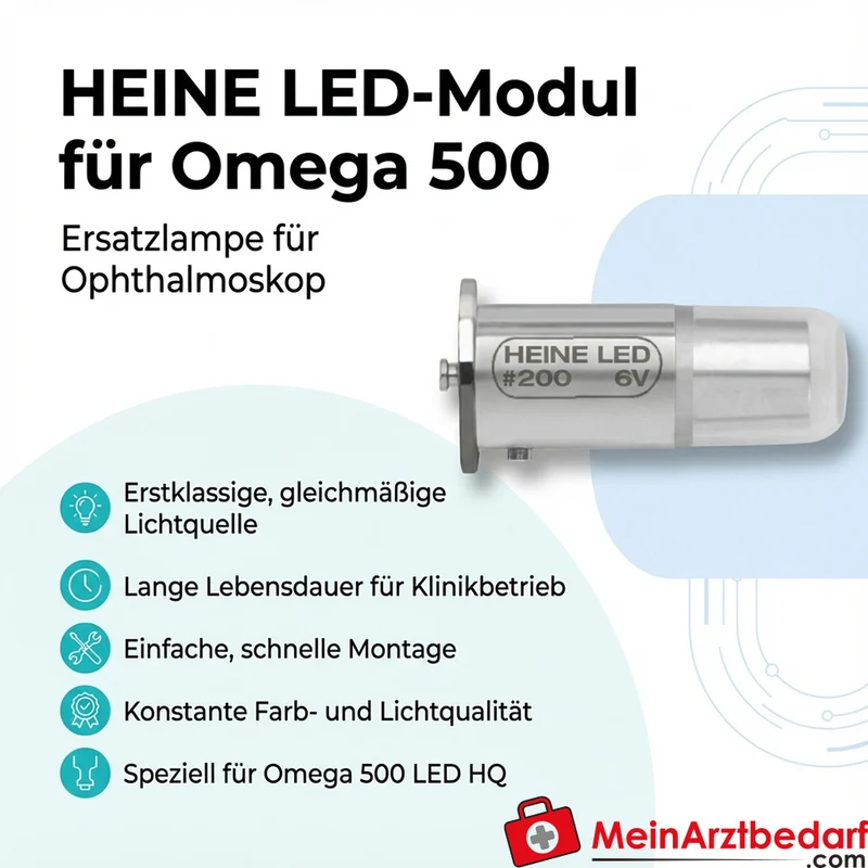 HEINE LED-Modul für Omega 500 LED HQ Ersatzlampe Ophthalmologie