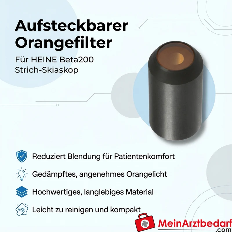 HEINE Beta200 Strich-Skiaskop Orangefilter aufsteckbar