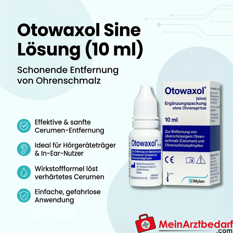 Otowaxol Sine Lösung Docusat‑Natrium Ethanol 96% Ohrentropfen 10 ml
