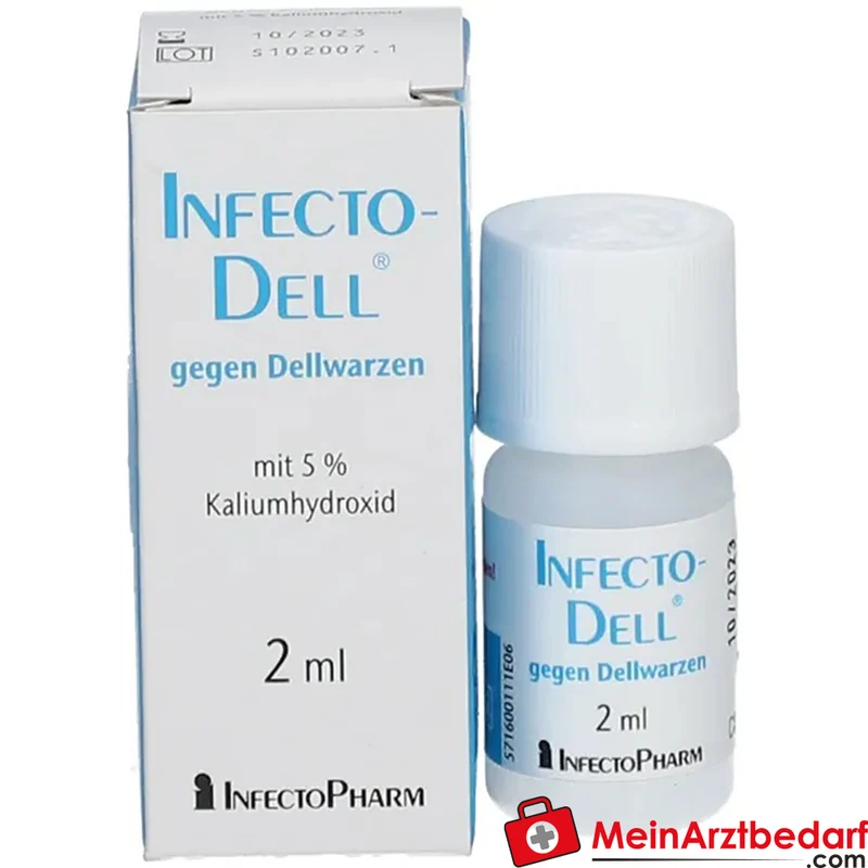 InfectoDell Lösung 50 mg/ml Kaliumhydroxid 2 ml zur Behandlung von Dellwarzen