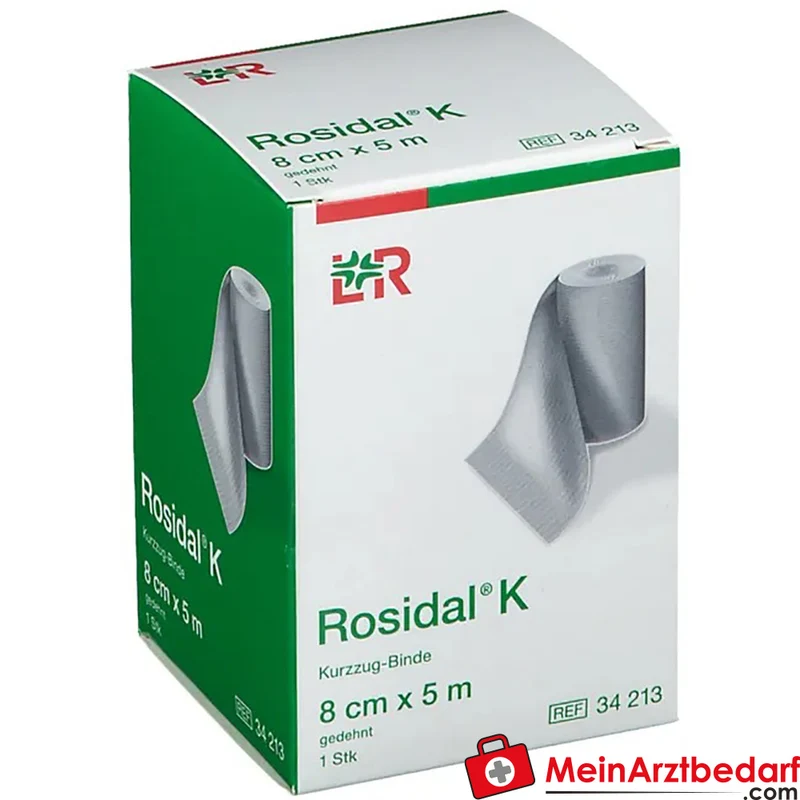 Rosidal K Elastische Fixierbinde 8 cm x 5 m hautfarben 1 Stück