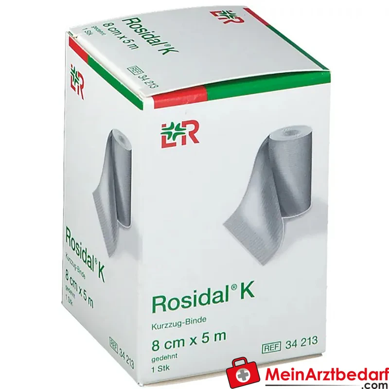 Rosidal K Elastische Fixierbinde 8 cm x 5 m hautfarben 1 Stück