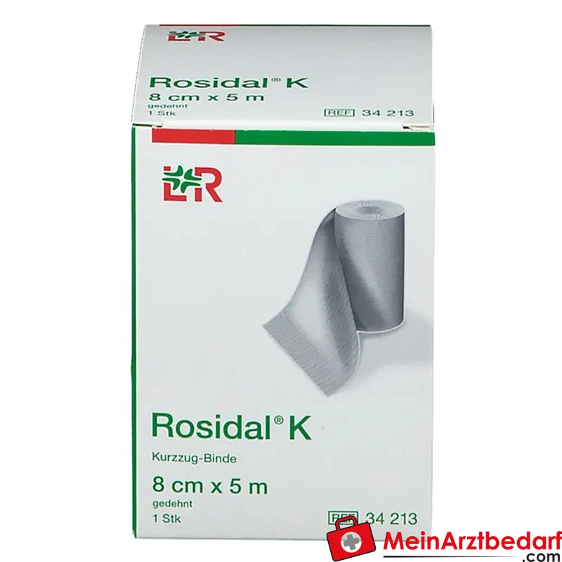 Rosidal K Elastische Fixierbinde 8 cm x 5 m hautfarben 1 Stück