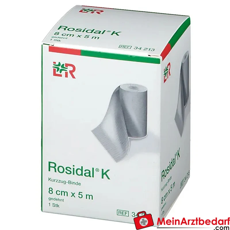 Rosidal K Elastische Fixierbinde 8 cm x 5 m hautfarben 1 Stück