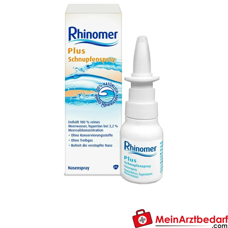 Rhinomer Plus Nasenspray hyperton 2,2% Meerwasser Dosierspray 20 ml