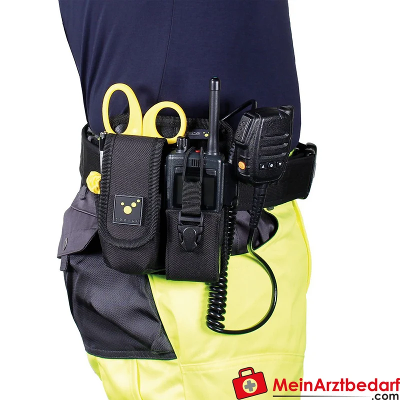TEE-UU RADIO PLUS Funkgeräte-Holster schwarz gepolstert 1200D Polyester 14x17x5,5 cm