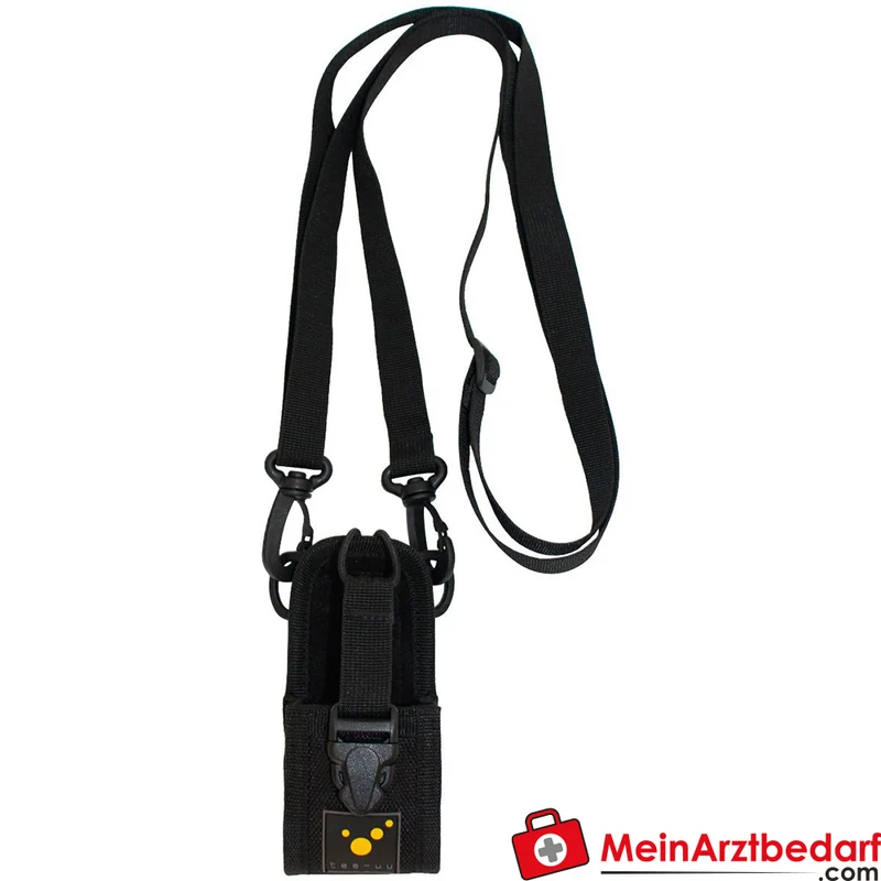 TEE-UU Digitalfunkgeräte-Holster 1200D Polyester schwarz Trageriemen 95-180 cm 6,5x14,5x6 cm