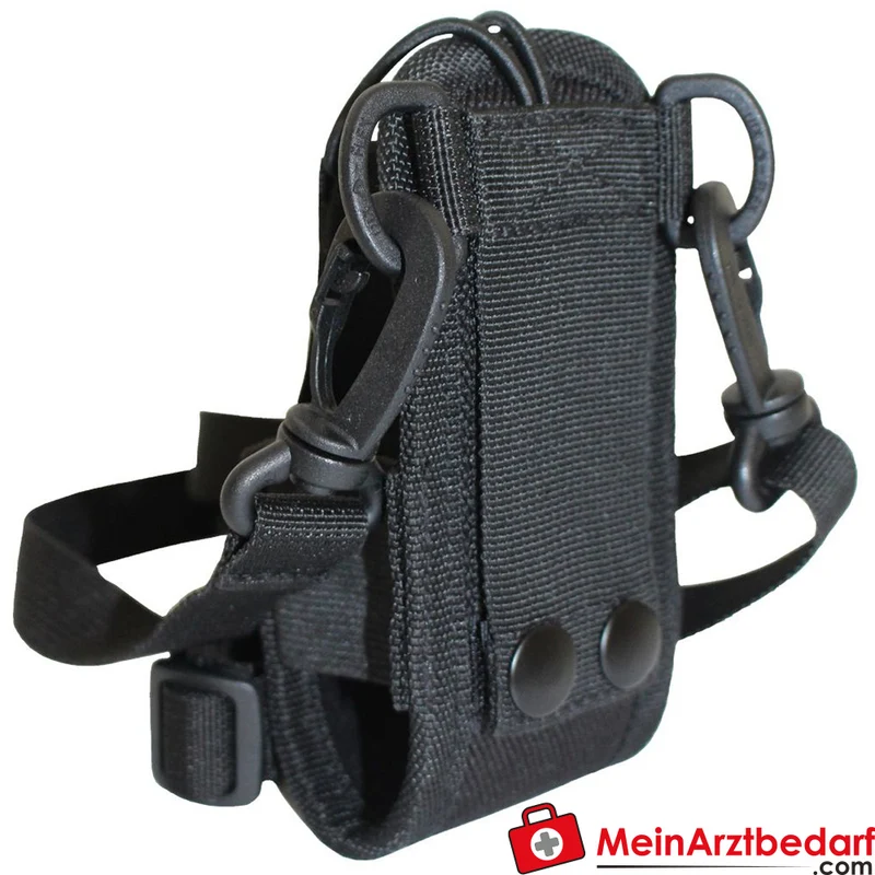 TEE-UU Digitalfunkgeräte-Holster 1200D Polyester schwarz Trageriemen 95-180 cm 6,5x14,5x6 cm