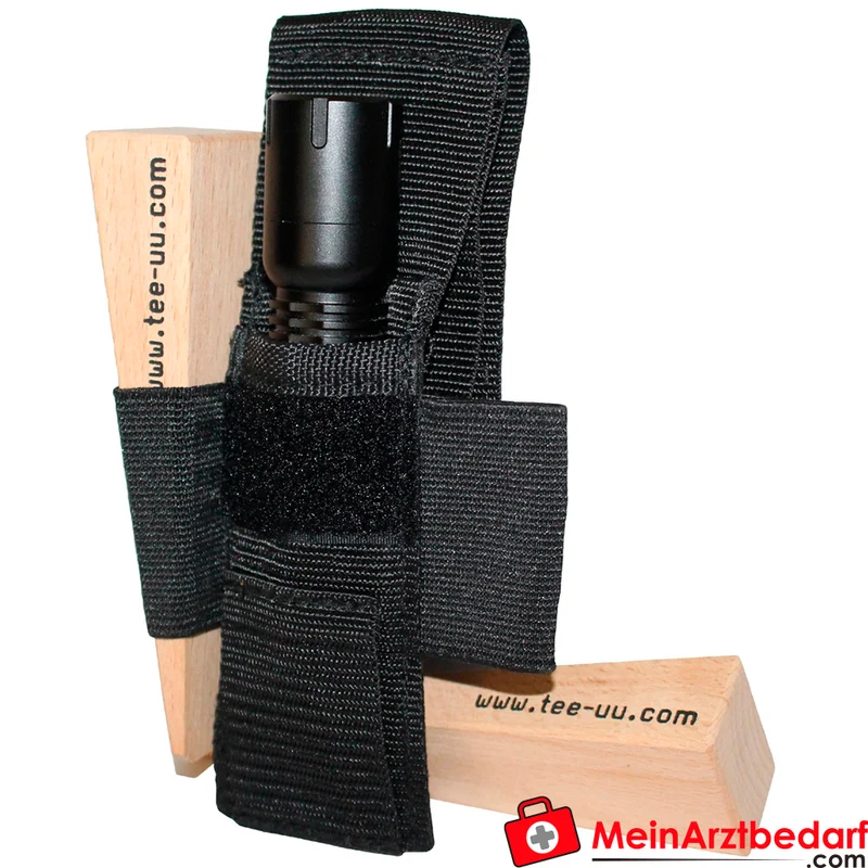 TEE-UU MINI LED Taschenlampen-Holster für TEE-LIGHT S100, Polypropylen schwarz, 5 × 15,5 × 1,5 cm