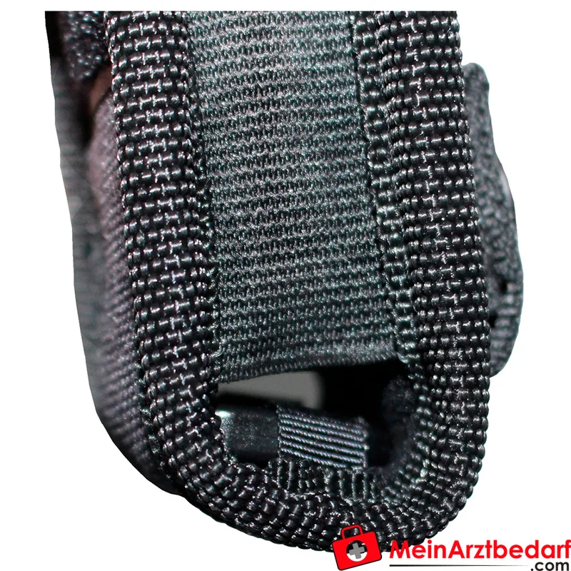 TEE-UU LED-Taschenlampen-Holster gepolstert 1200D Polyester schwarz 5×16×4 cm