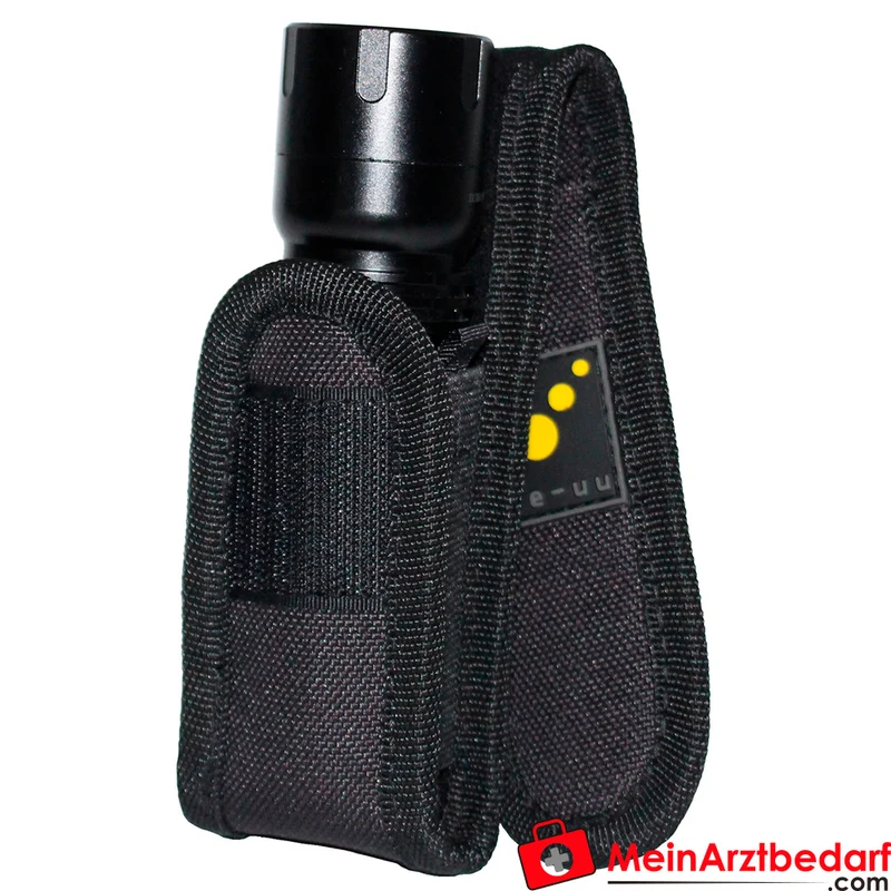 TEE-UU LED-Taschenlampen-Holster gepolstert 1200D Polyester schwarz 5×16×4 cm