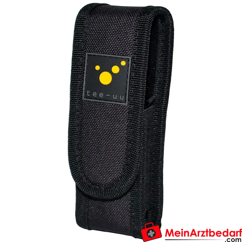 TEE-UU LED-Taschenlampen-Holster gepolstert 1200D Polyester schwarz 5×16×4 cm