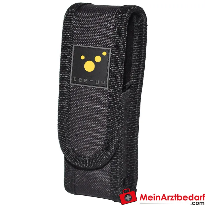 TEE-UU LED-Taschenlampen-Holster gepolstert 1200D Polyester schwarz 5×16×4 cm