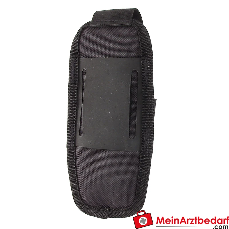 TEE-UU PLUS ULTRA Holster schwarz kompakt, 2 Fächer Gürtelholster mit gepolsterter Rückseite und Elastikschlaufen