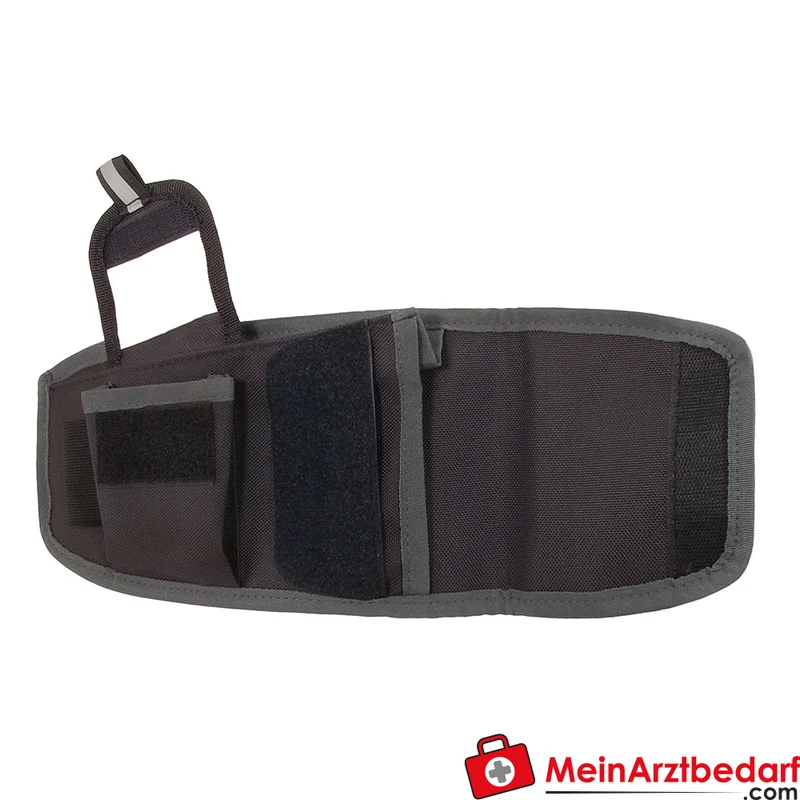TEE-UU Cardio Stethoskop-Holster gepolstert mit GLOVE-FIX und Gürtel-/Koppelbefestigung schwarz