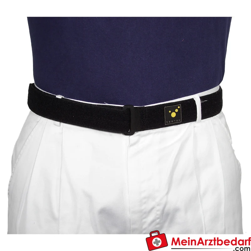TEE-UU INNER Untergürtel schwarz, Polypropylen, verstellbar S-XXL, innenliegendes Reißverschlussfach