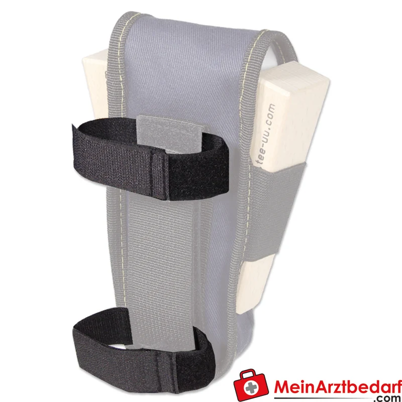 TEE-UU Klettbänder Schultergurt 2er-Set, 2,5 x 22,5 cm, schwarz