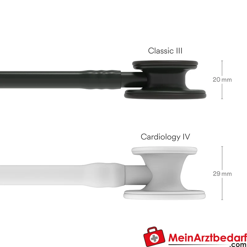 Littmann Classic III Stethoskop, Dual-Frequency, Einschlauch, Black-Edition