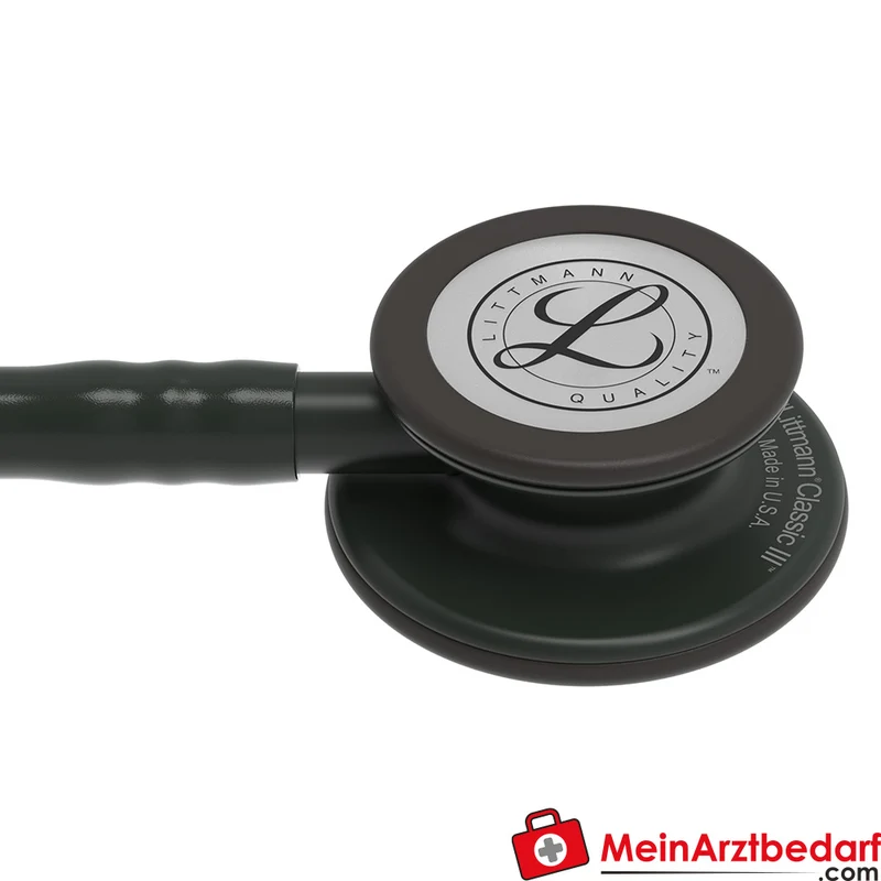 Littmann Classic III Stethoskop, Dual-Frequency, Einschlauch, Black-Edition
