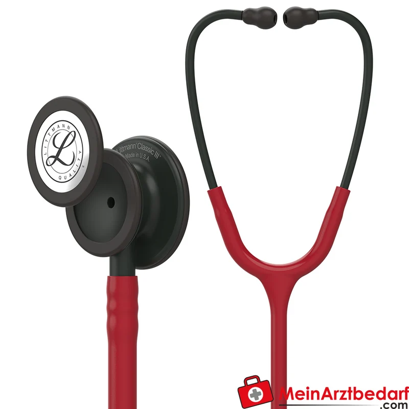 Littmann Classic III Stethoskop, Dual-Frequency, Einschlauch, Black-Edition