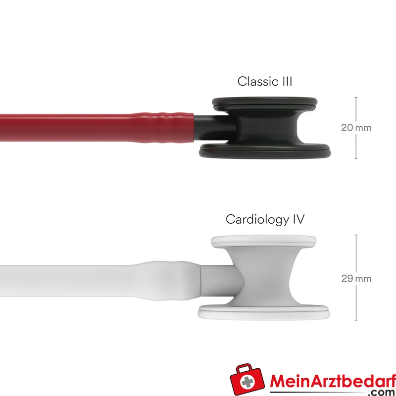 Littmann Classic III Stethoskop, Dual-Frequency, Einschlauch, Black-Edition