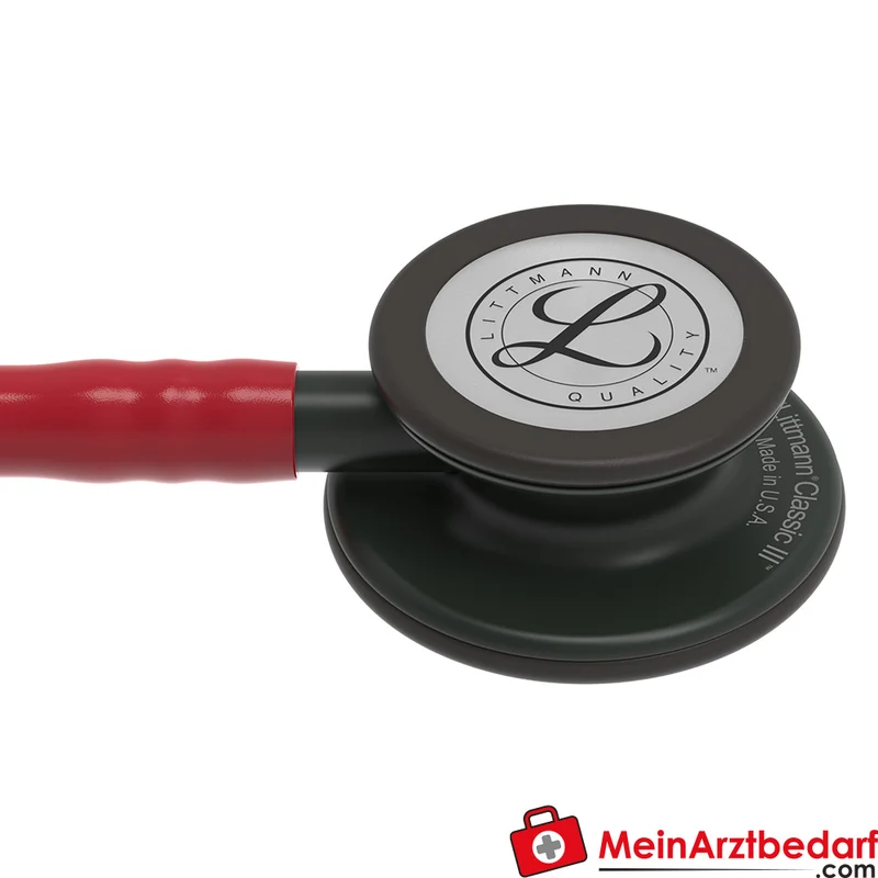Littmann Classic III Stethoskop, Dual-Frequency, Einschlauch, Black-Edition
