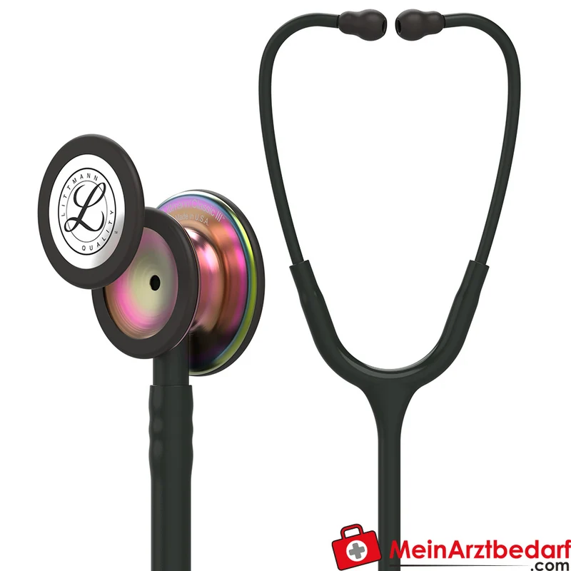Littmann Classic III Stethoskop, Dual-Frequency, Einschlauch, Rainbow-Edition