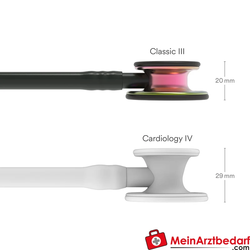 Littmann Classic III Stethoskop, Dual-Frequency, Einschlauch, Rainbow-Edition