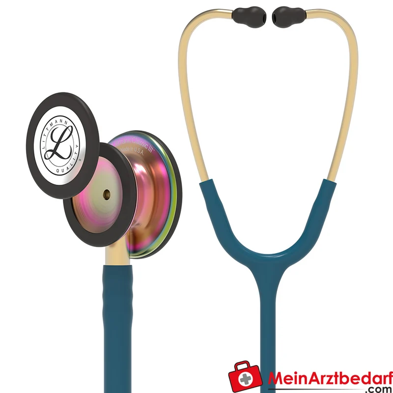 Littmann Classic III Stethoskop, Dual-Frequency, Einschlauch, Rainbow-Edition
