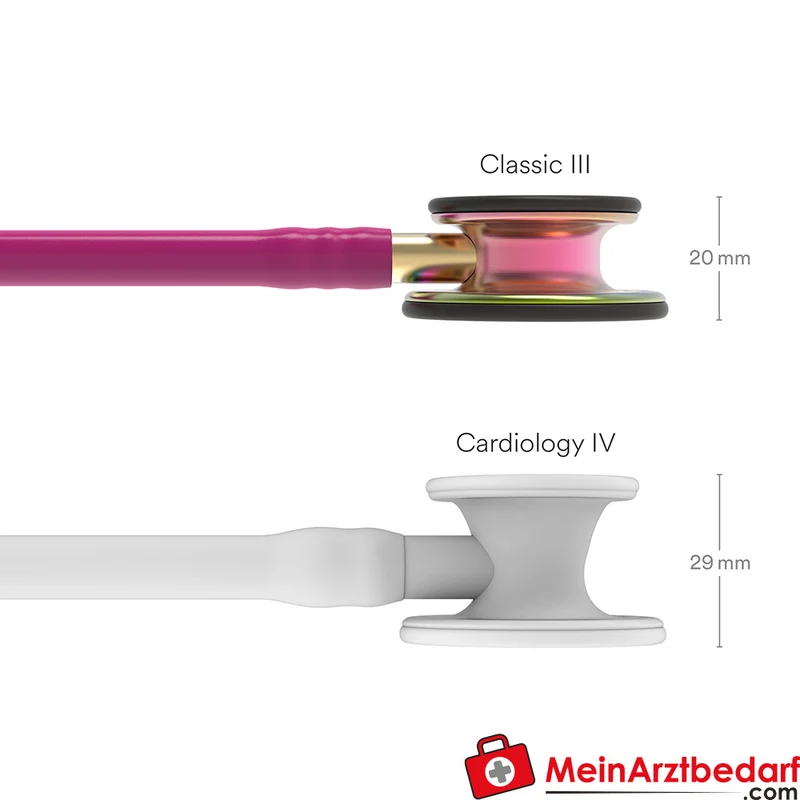 Littmann Classic III Stethoskop, Dual-Frequency, Einschlauch, Rainbow-Edition