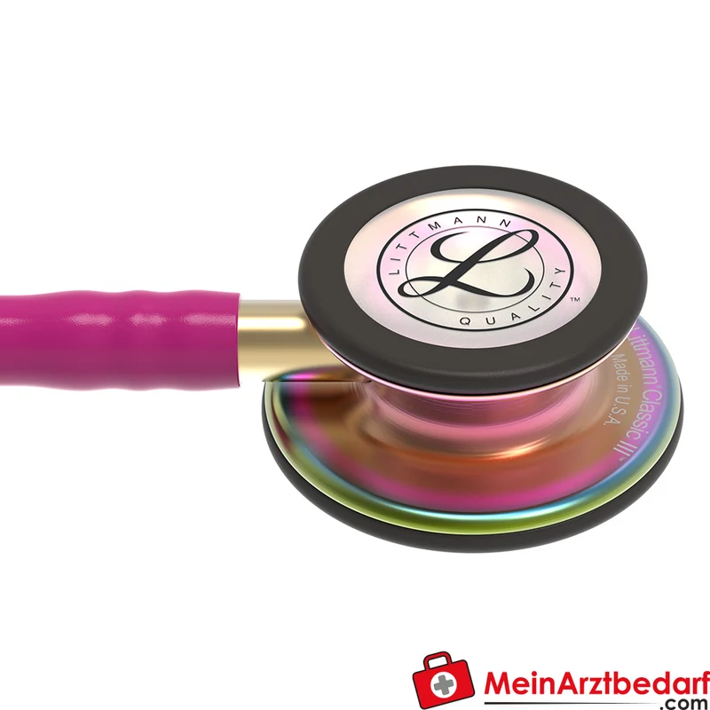 Littmann Classic III Stethoskop, Dual-Frequency, Einschlauch, Rainbow-Edition