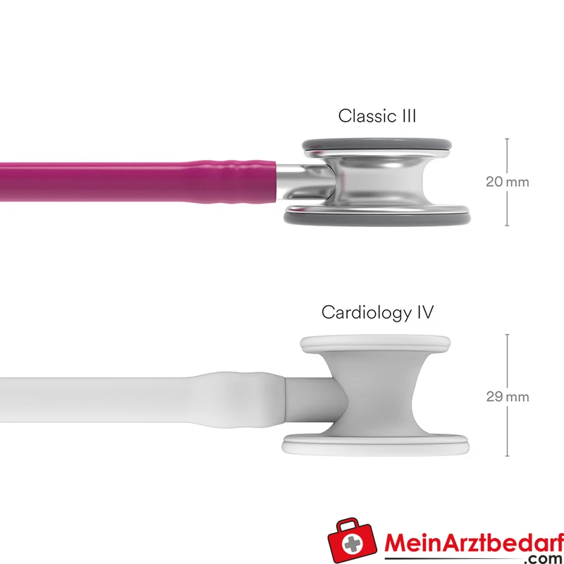 Littmann Classic III Stethoskop, Dual-Frequency, Einschlauch, Edelstahl-Edition