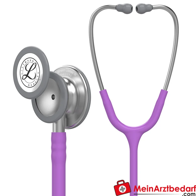 Littmann Classic III Stethoskop, Dual-Frequency, Einschlauch, Edelstahl-Edition