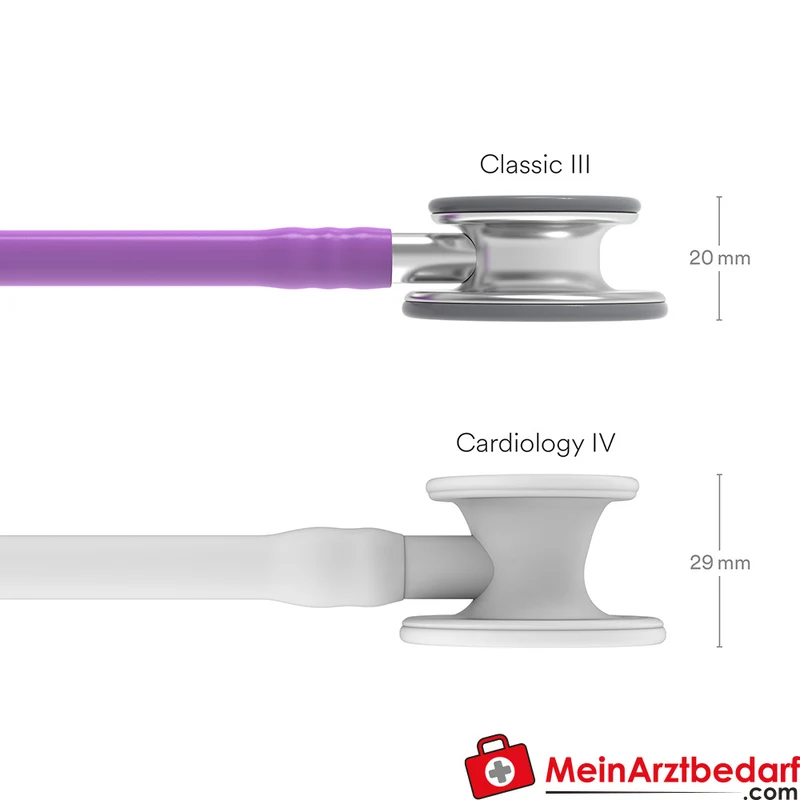 Littmann Classic III Stethoskop, Dual-Frequency, Einschlauch, Edelstahl-Edition