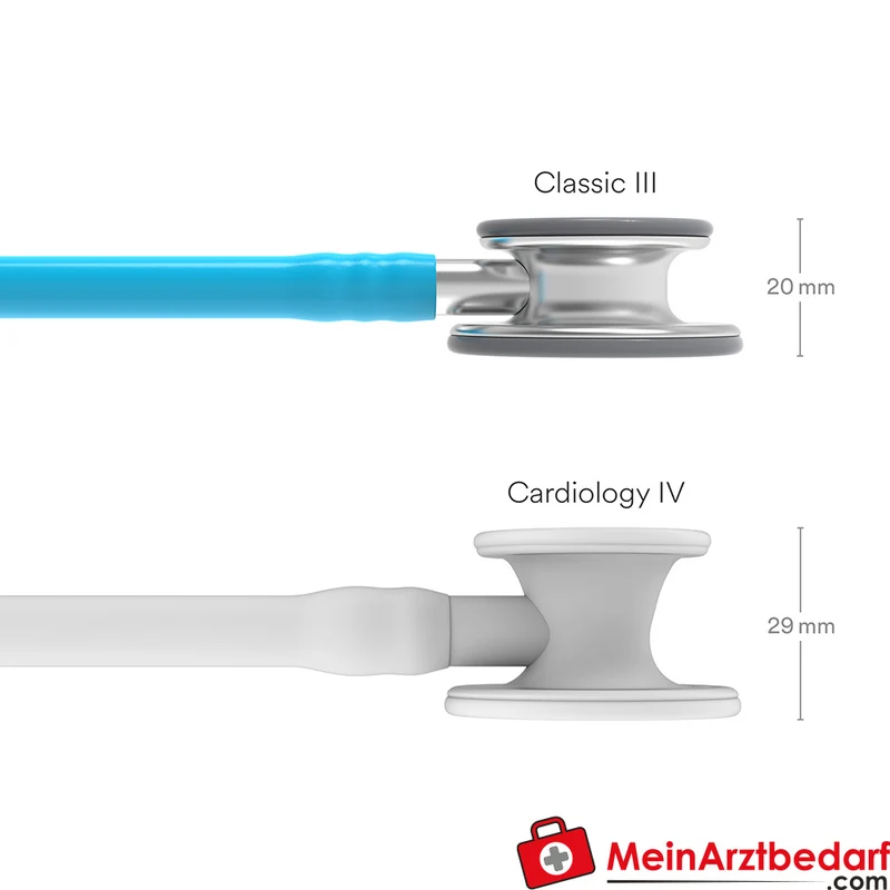 Littmann Classic III Stethoskop, Dual-Frequency, Einschlauch, Edelstahl-Edition