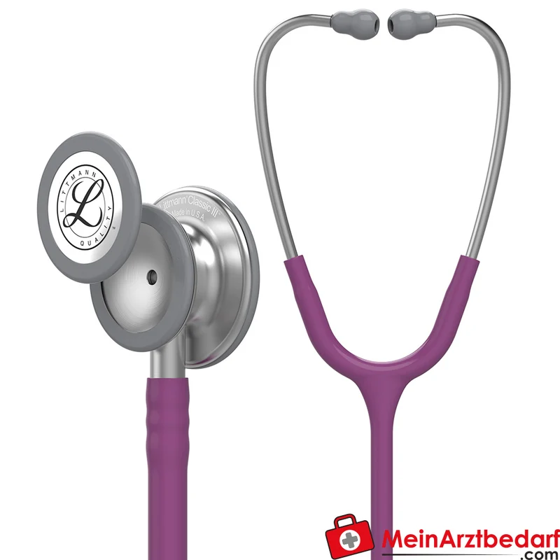 Littmann Classic III Stethoskop, Dual-Frequency, Einschlauch, Edelstahl-Edition