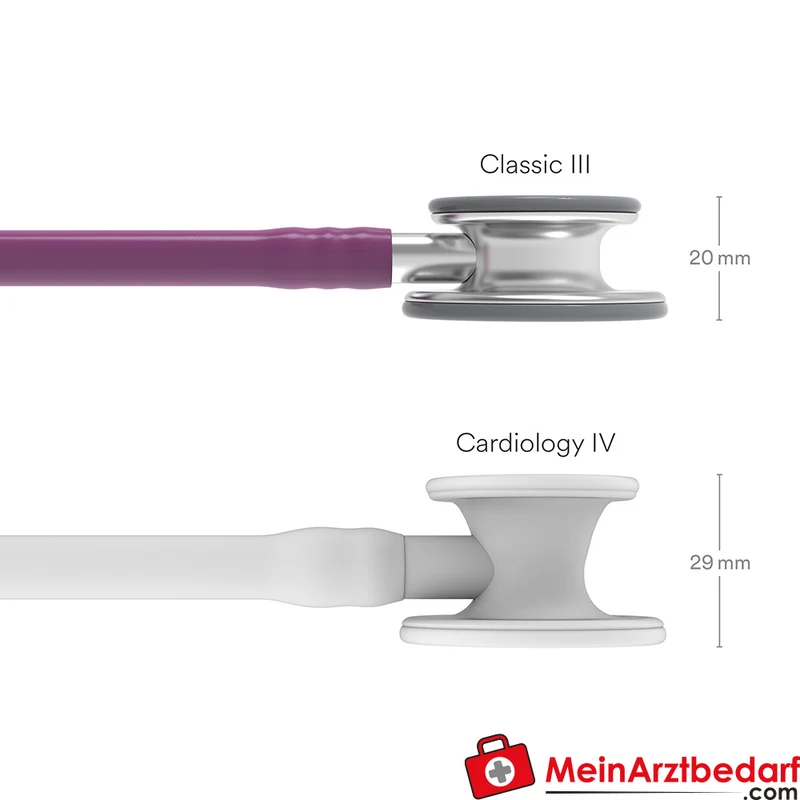 Littmann Classic III Stethoskop, Dual-Frequency, Einschlauch, Edelstahl-Edition