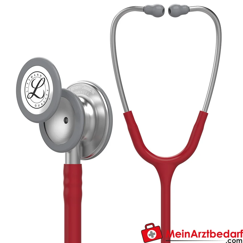 Littmann Classic III Stethoskop, Dual-Frequency, Einschlauch, Edelstahl-Edition