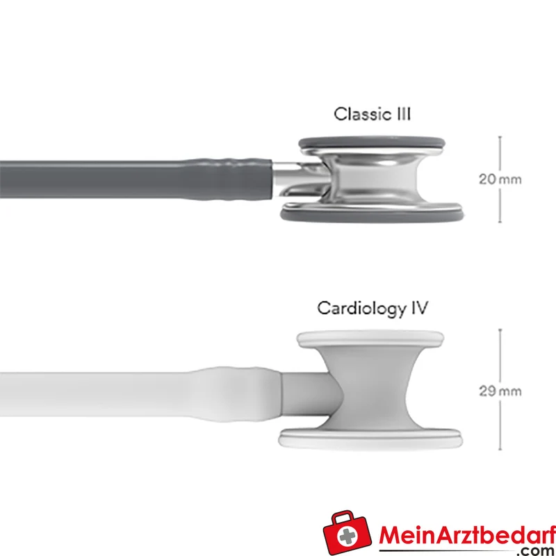 Littmann Classic III Stethoskop, Dual-Frequency, Einschlauch, Edelstahl-Edition