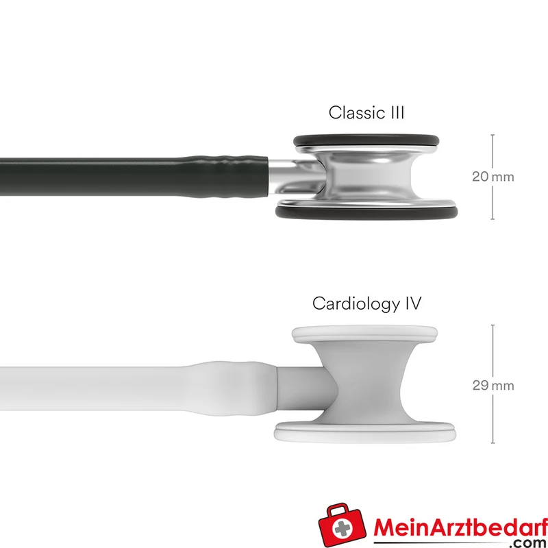 Littmann Classic III Stethoskop, Dual-Frequency, Einschlauch, Edelstahl-Edition