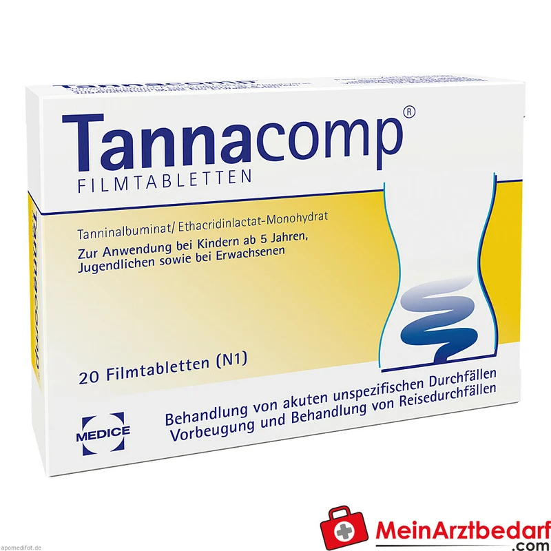 Tannacomp 500 mg/50 mg Filmtabletten bei akutem Durchfall