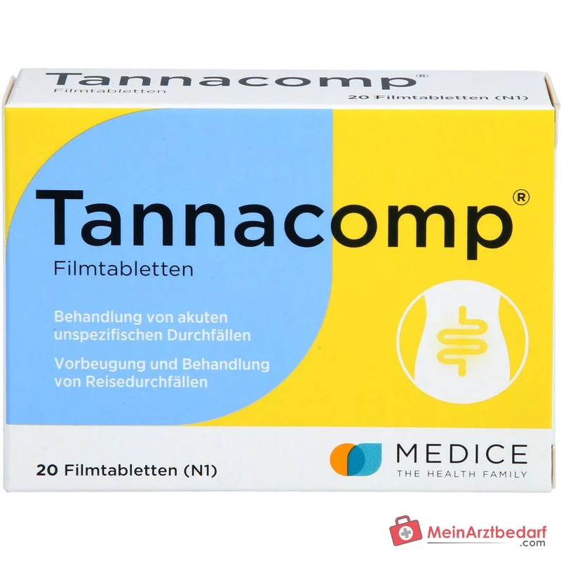 Tannacomp 500 mg/50 mg Filmtabletten bei akutem Durchfall