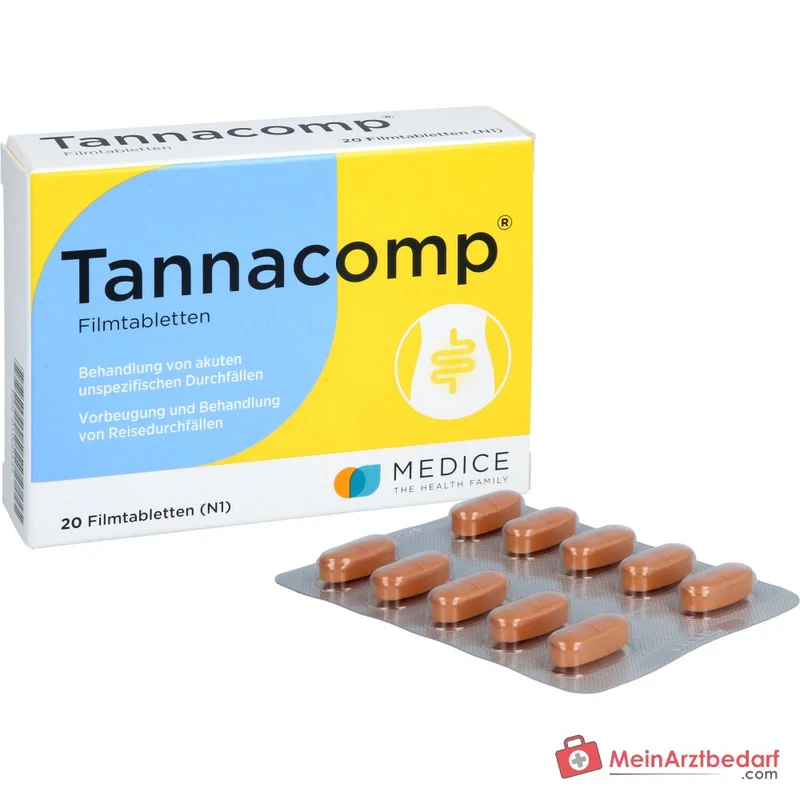 Tannacomp 500 mg/50 mg Filmtabletten bei akutem Durchfall