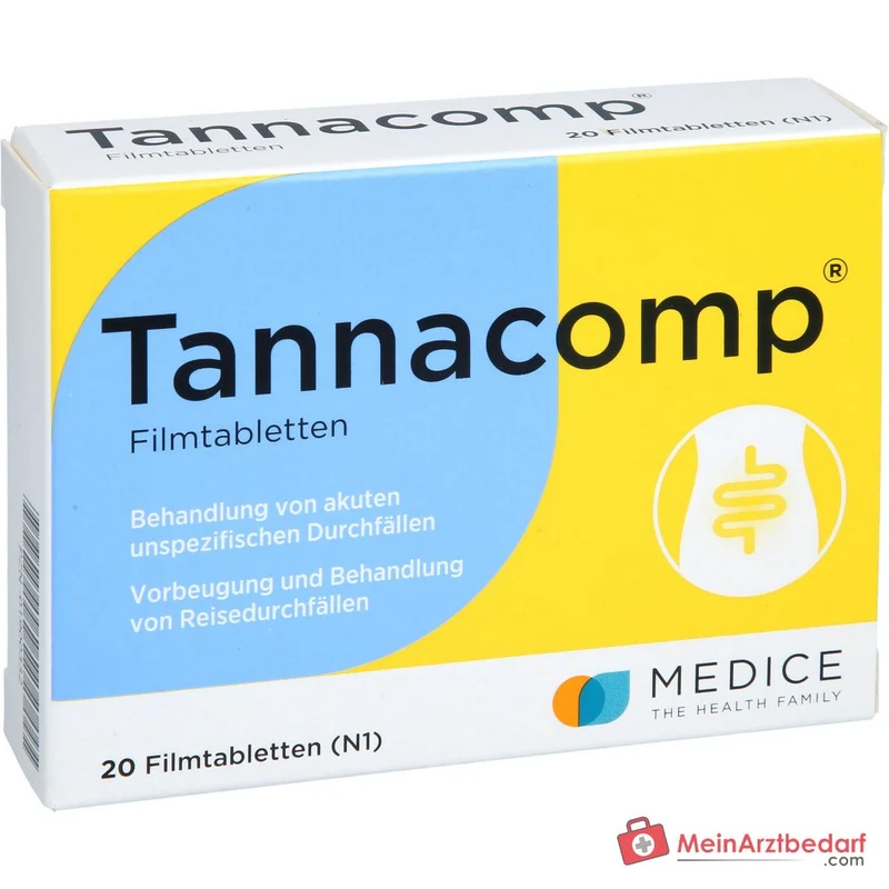Tannacomp 500 mg/50 mg Filmtabletten bei akutem Durchfall