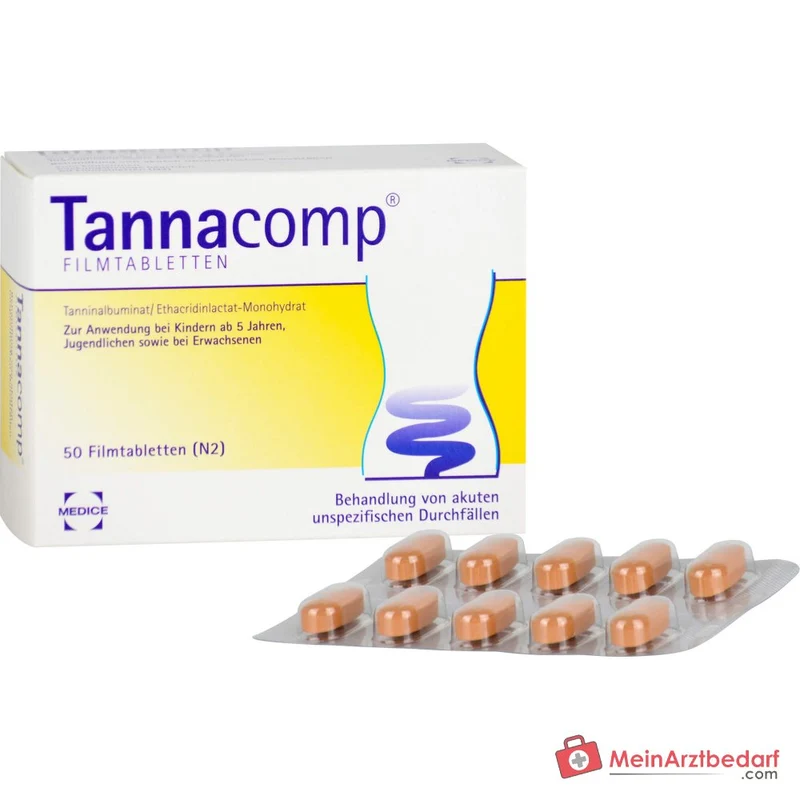 Tannacomp 500 mg/50 mg Filmtabletten bei akutem Durchfall