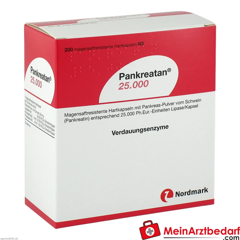 Pankreatan 25.000 Pankreasenzyme Hartkapseln Packung