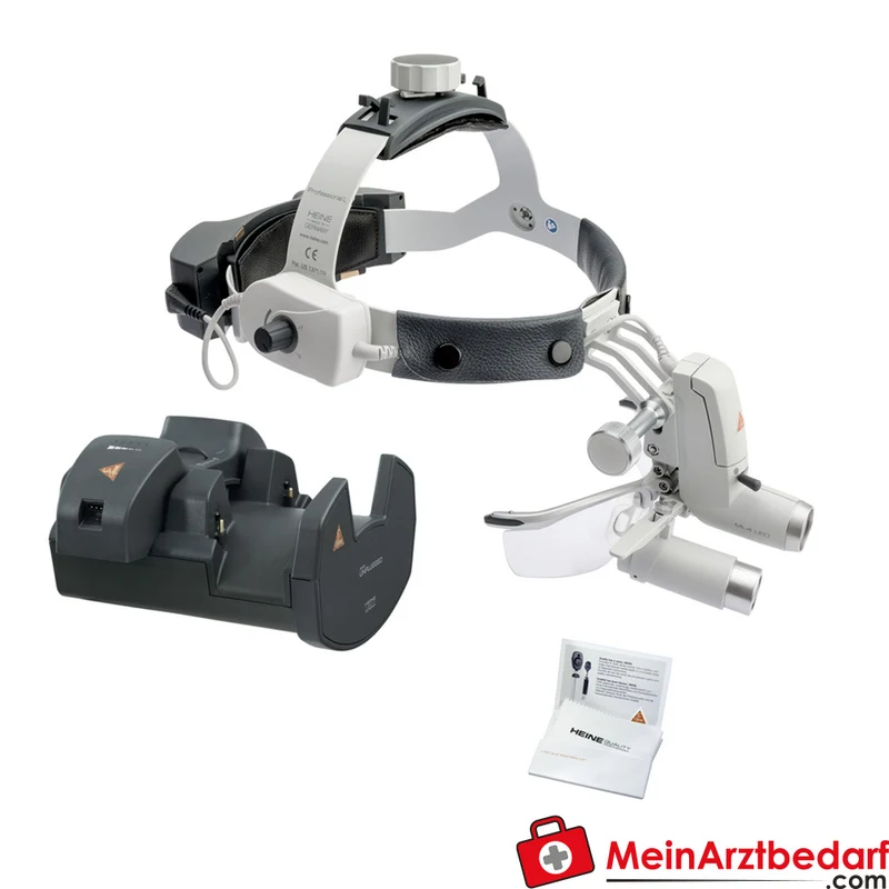 HEINE ML4 LED Headlight mit HR/HRP Binokularlupen 3,5× Vergrößerung 420 mm