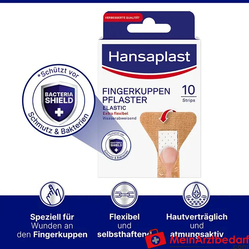 Hansaplast Elastic Fingerkuppenpflaster Strips, 10 Stück